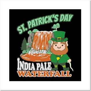 St Patricks Day India Pale Beer Waterfall Posters and Art